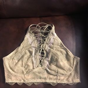 Victoria’s Secret laceup Halter Bralette Sz Large